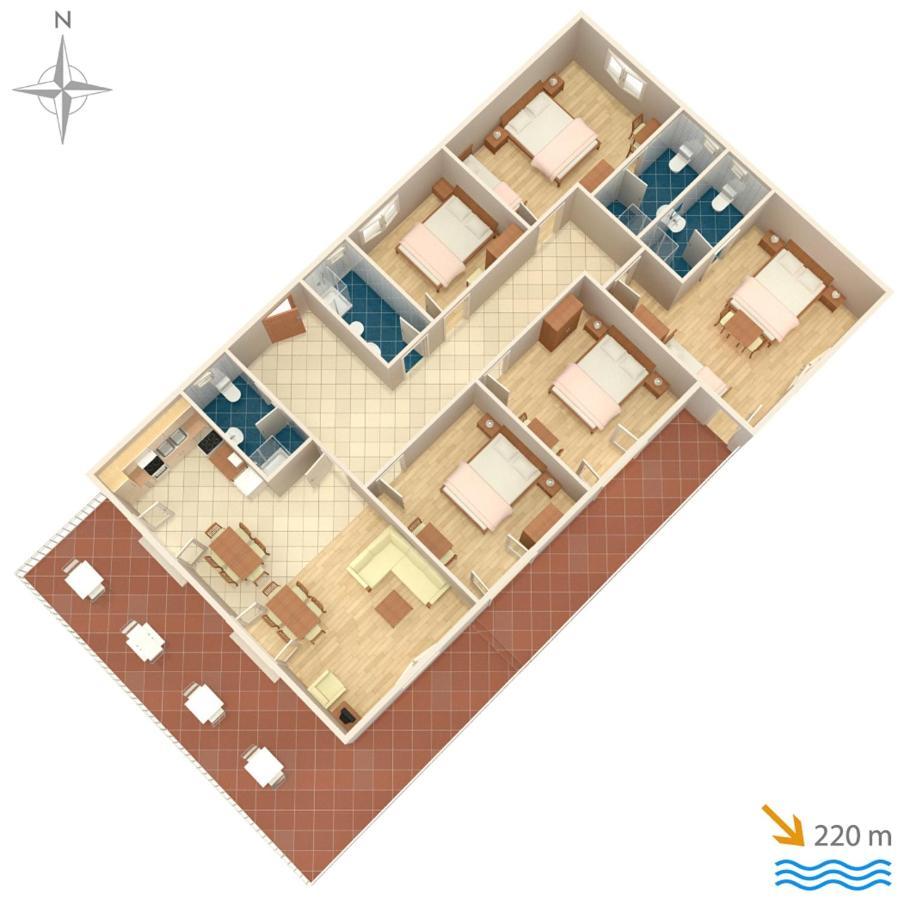 Apartments With A Parking Space Kastel Stafilic, Kastela - 5219 Экстерьер фото